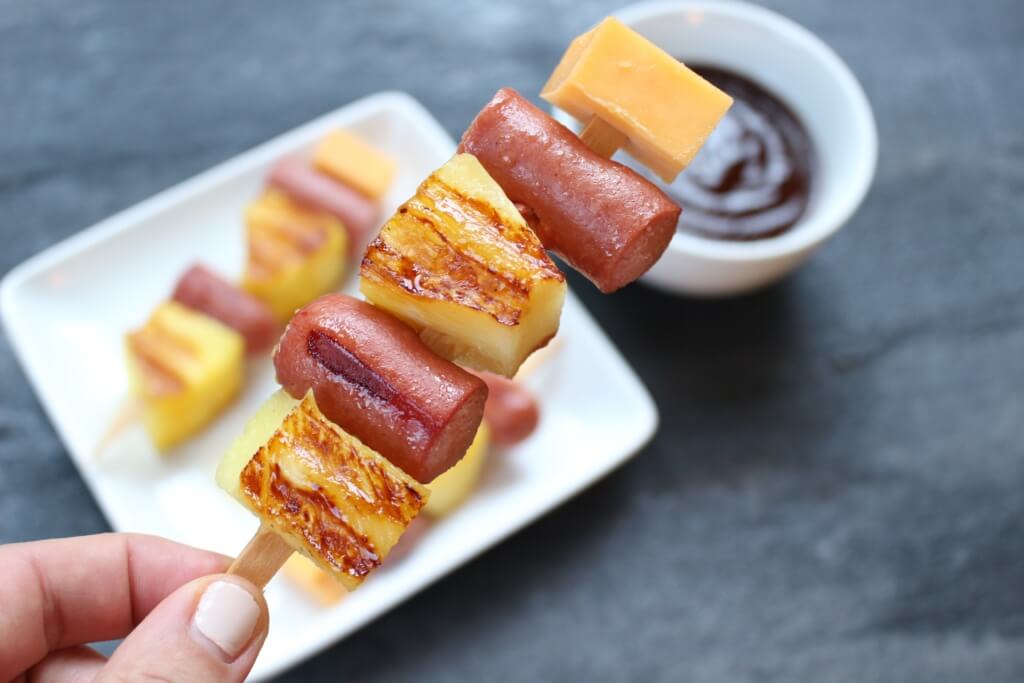 Hot Dog Pineapple Kabobs Mom to Mom Nutrition