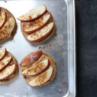 Open Face Apple and Peanut Butter Sandwiches