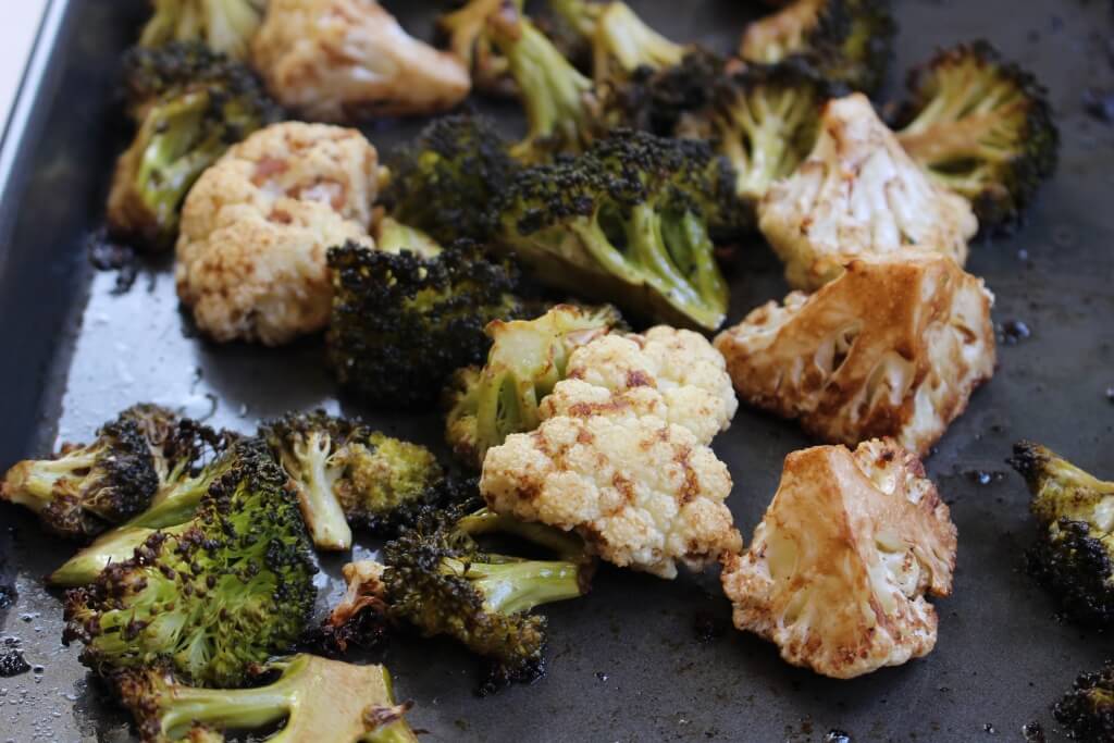 Balsamic And Honey Roasted Broccoli And Cauliflower - Mom To Mom Nutrition