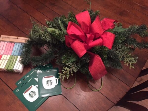 Materials needed for coffee lovers wreath