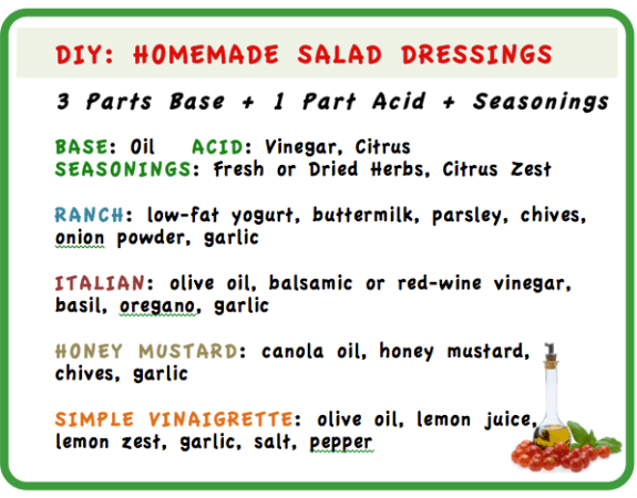 Homemade Salad Dressings