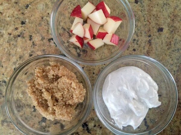 Cinnamon Apple Quinoa Parfait ingredients