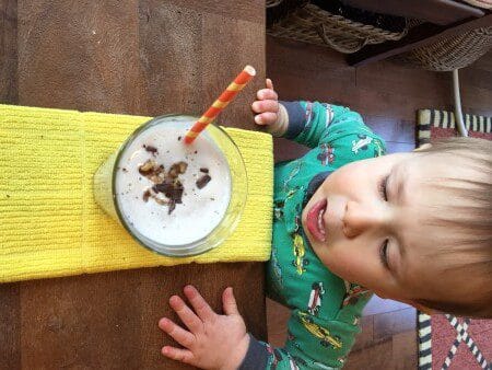 IMG_3169 - Mom to Mom Nutrition Chunky Monkey Smoothie via @katieserbinski