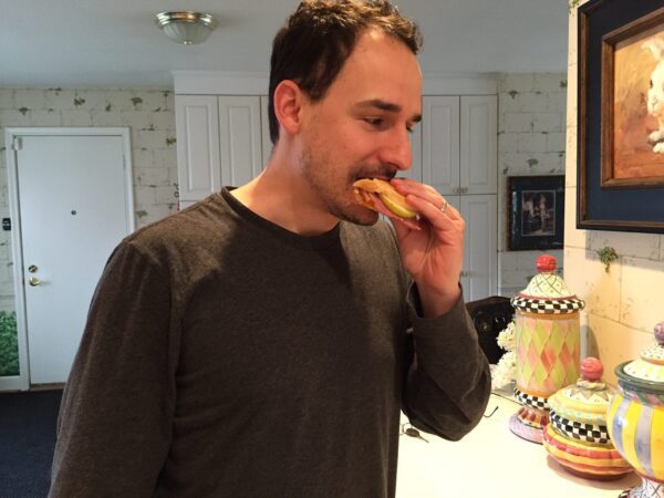 Grilled Ham and Cheese with Pears @katieserbinski