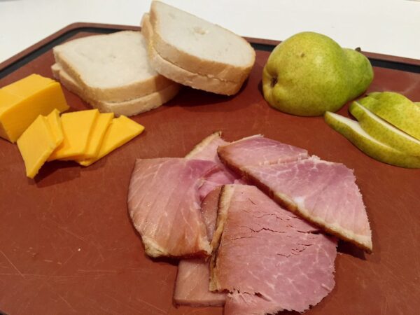 Grilled Ham and Cheese with Pears @katieserbinski