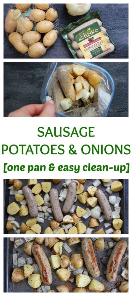 PicMonkey Collage - Mom to Mom Nutrition I’d also suggest playing around with the seasonings depending on what flavor of sausage you decide to roast. Apple chicken sausage? Sprinkle in some sage. Spicy Italian sausage? Sprinkle in some brown sugar for sweetness. Because Mr. Joey enjoys a bite or two of the sausage, I usually buy sweet Italian sausage and mix and match the veggies depending on what’s in the fridge! As long as I make his plate with BBQ sauce or marinara sauce for dipping, he’ll take more than one bite.
