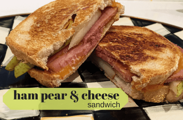 Grilled Ham and Cheese with Pears @katieserbinski