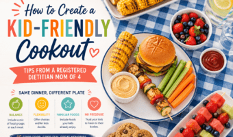 Kid Friendly Cookout Ideas - Mom to Mom Nutrition Plan a kid-friendly cookout the whole family will love. 5 easy tips from a dietitian + mom of four, plus a simple kid-approved menu and drink ideas.