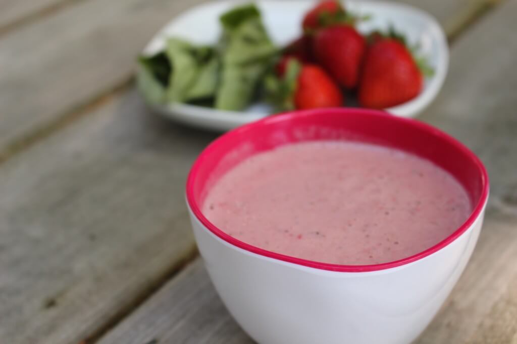 Chilled strawberry basil soup is a light and refreshing soup for any warm weather occasion! 