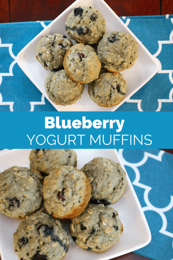 Blueberry - Mom to Mom Nutrition Made with simple and healthy ingredients, these blueberry yogurt muffins are the perfect snack or breakfast on-the-go! from @MomNutrition