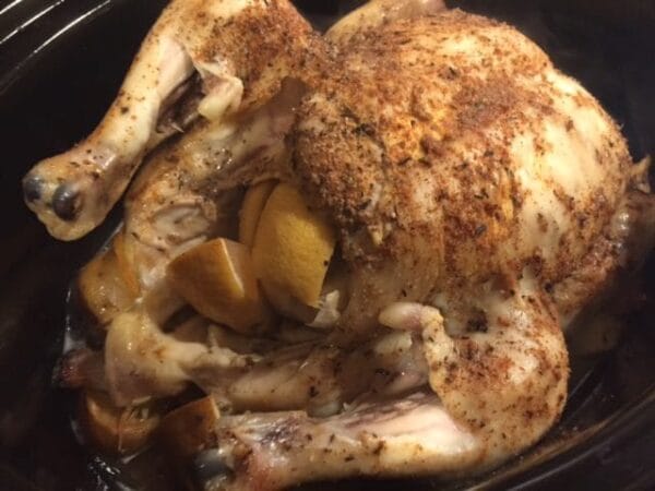 IMG_1433 - Mom to Mom Nutrition Whether it's stuffed in tacos, topped on salad greens, or baked in casseroles, a batch of this simple shredded chicken will help make mealtime happen in minutes!