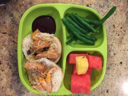 IMG_4047 - Mom to Mom Nutrition Whether it's stuffed in tacos, topped on salad greens, or baked in casseroles, a batch of this simple shredded chicken will help make mealtime happen in minutes!