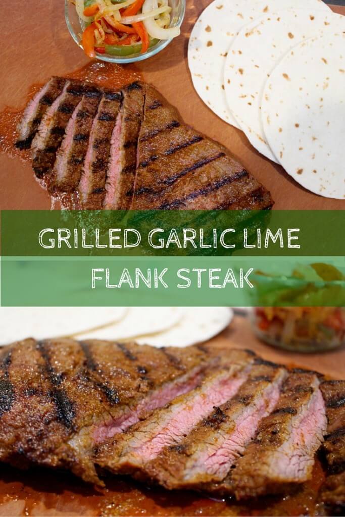 GRILLED GARLIC LIME FLANK STEAK - Mom to Mom Nutrition This grilled garlic lime flank steak takes Taco Tuesday to a whole new level with simple ingredients and a flavorful marinade.