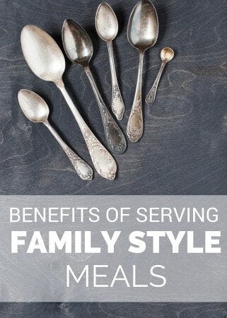 Learn how one Mom makes the most of childhood independence with the basics and benefits behind serving family style meals. 