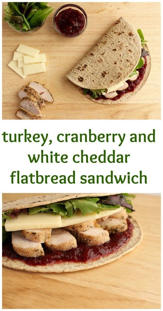 PicMonkey Collage - Mom to Mom Nutrition The flavors of Thanksgiving leftovers come together with Flatout Flatbread to make one delicious turkey, cranberry and white cheddar sandwich.