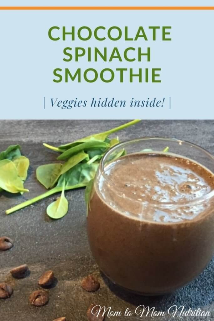 Thick, creamy, and oh-so-kid friendly, this chocolate spinach smoothie is packed with healthy ingredients both big and little kids love! #chocolatespinachsmoothie #chocolategreensmoothie #toddlerfriendlysmoothie #kidfriendlysmoothie #smoothierecipeshealthy #smoothierecipeseasy #healthygreensmoothie #healthychocolatesmoothie