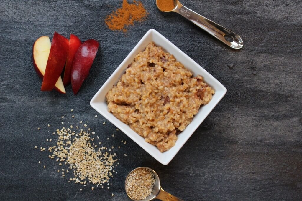 These apple cinnamon overnight oats are so easy to throw together and with the help of your slow cooker you can have a warm breakfast ready for you in the morning! 
