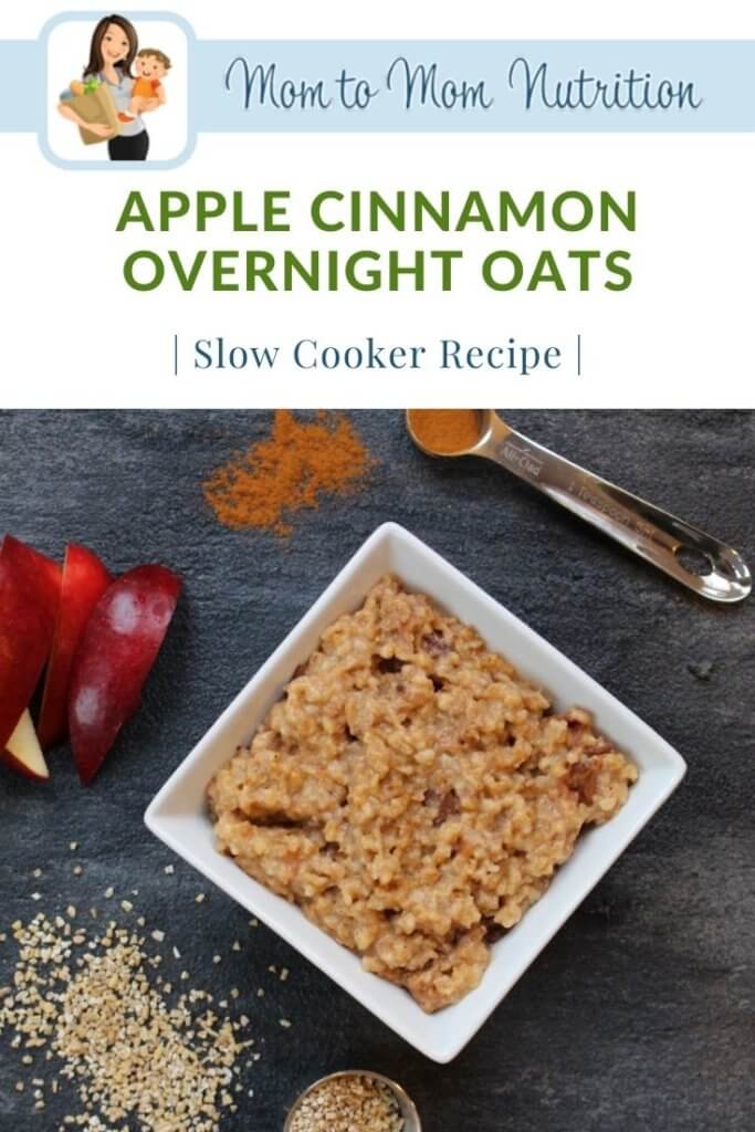 These apple cinnamon overnight oats are so easy to throw together and with the help of your slow cooker you can have a warm breakfast ready for you in the morning!