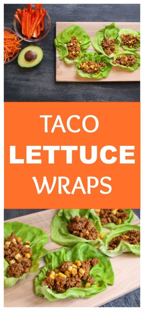 PicMonkey Collage - Mom to Mom Nutrition Taco lettuce wraps are a lighter take on the classic Ground Beef taco. Packed with protein and lots of flavor, and a nice low-carb weeknight meal.