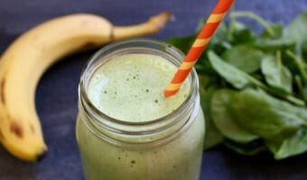 A Healthy Shamrock Shake has all the taste of the classic seasonal beverage with about half the calories and a bigger punch of nutrition!