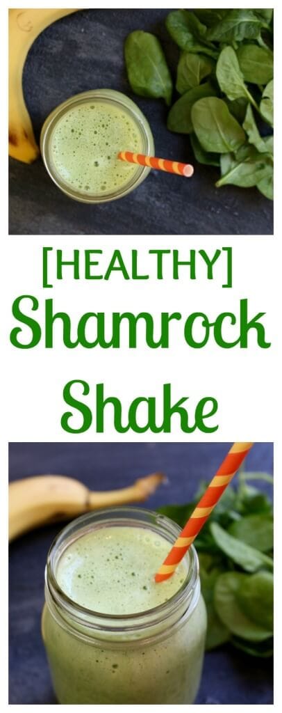 A Healthy Shamrock Shake has all the taste of the classic seasonal beverage with about half the calories and a bigger punch of nutrition!