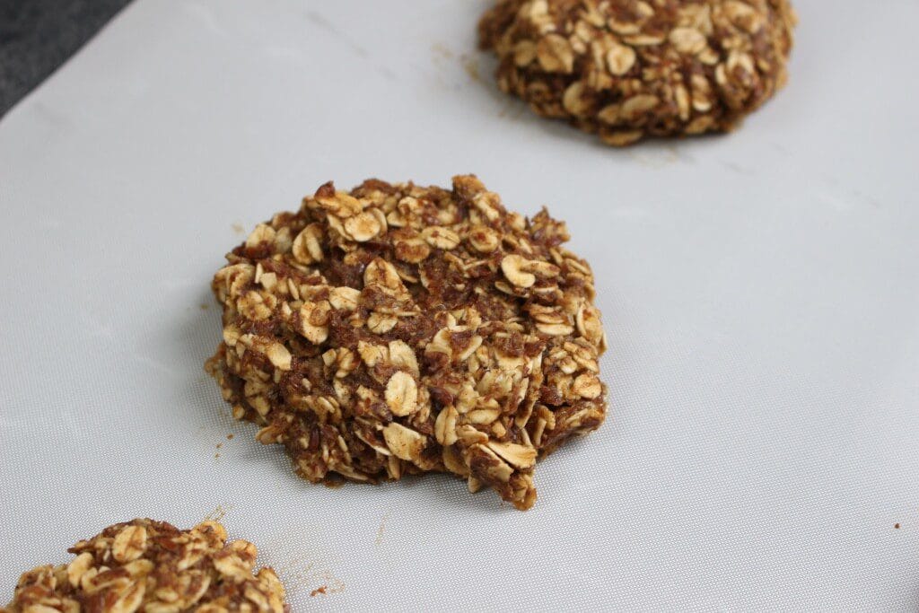 IMG_2719 - Mom to Mom Nutrition Lower in sugar than store bought options, these homemade oatmeal breakfast cookies are filled with healthy ingredients needed to start any busy day!