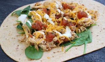 With the help of your slow cooker and the tasty flavor combinations of salsa and ranch, these Salsa Chicken Ranch Wraps make a simple lunch or dinner the whole family can enjoy!