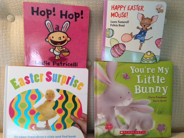 Skip the chocolate and pick some fun non-candy Easter basket gift ideas for the kids this Easter--- the best being books, and other kid favorites such as bubbles, crayons, and stickers!