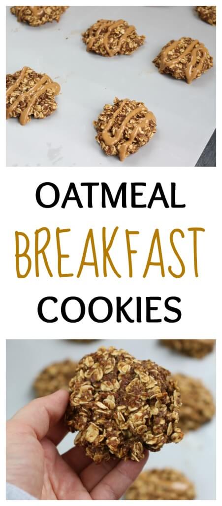 PicMonkey Collage - Mom to Mom Nutrition Lower in sugar than store bought options, these homemade oatmeal breakfast cookies are filled with healthy ingredients needed to start any busy day!