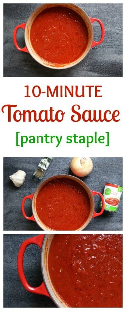 Make the most of must-have pantry foods and create this simple 10-minute tomato sauce!
