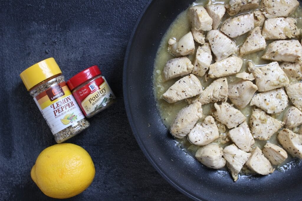 Lemon Pepper Chicken Skillet is a simple weeknight meal made with bright and fresh lemon flavors and an easy pan sauce.