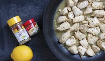 Lemon Pepper Chicken Skillet is a simple weeknight meal made with bright and fresh lemon flavors and an easy pan sauce.