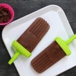 Homemade Fudgsicles are made with simple store-bought ingredients and packed with tons of flavor thanks to chocolate pudding and Greek yogurt!