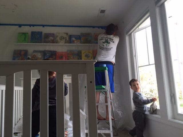 Thanks to Dad and Uncle James for working on the boys' new room! 