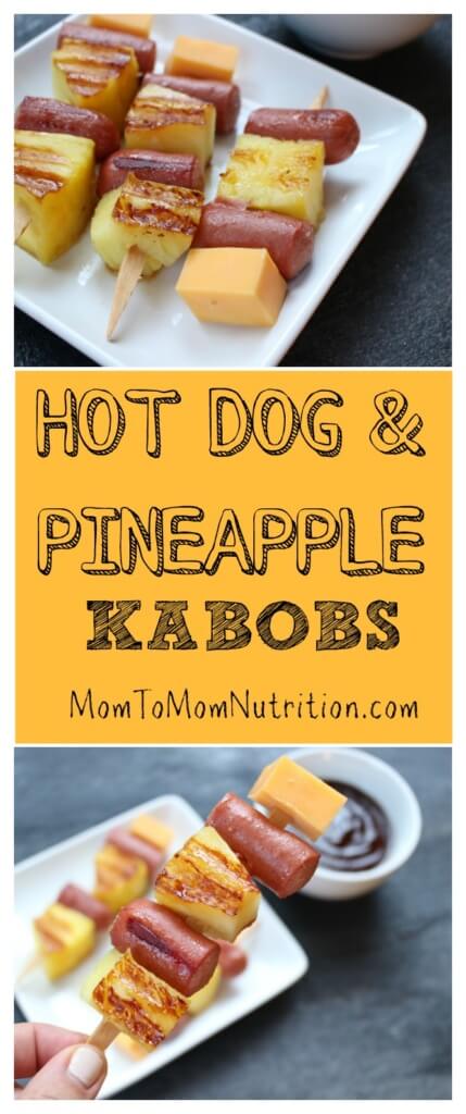 Hot Dog Pineapple Kabobs make the perfect sweet and salty colorful pair! Fire-up your grill for a kid-friendly dish that’s both tasty and fun to eat.