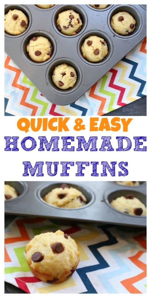 Easy homemade muffins are made with pantry staple ingredients and make a simple snack or breakfast on-the-go. 