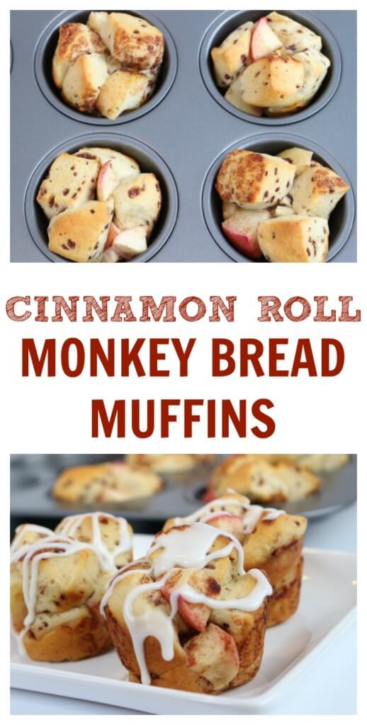 PicMonkey Collage - Mom to Mom Nutrition With just two ingredients, these mini monkey bread muffins are baked in a muffin tin pan and make the perfect sweet treat at breakfast, brunch, or dessert!