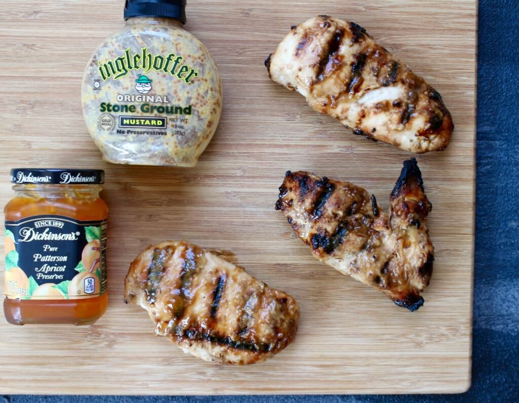 This apricot grilled chicken has just the right amount of sweetness and tang thanks to one simple marinade made with pantry staple ingredients!