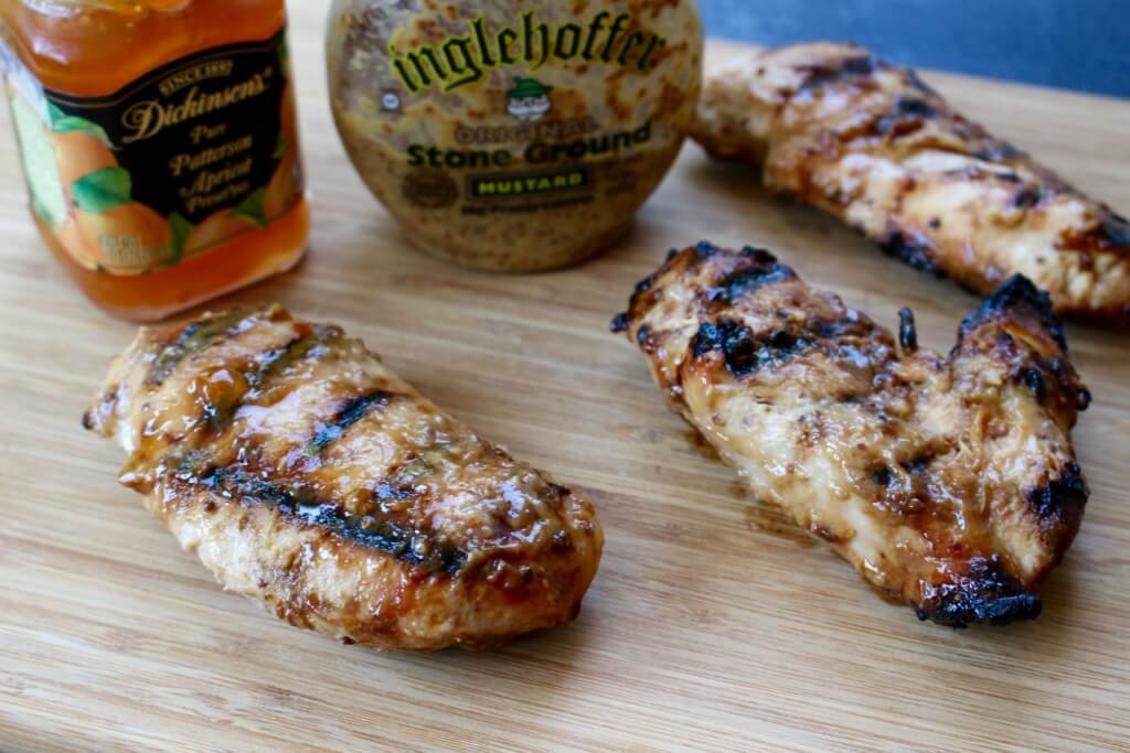 This apricot grilled chicken has just the right amount of sweetness and tang thanks to one simple marinade made with pantry staple ingredients!