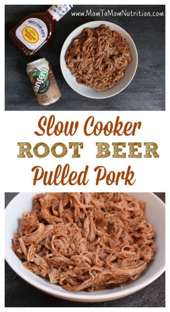Pork tenderloin simmered in root beer and finished with BBQ sauce makes one simple, unique take on pulled pork sandwiches!