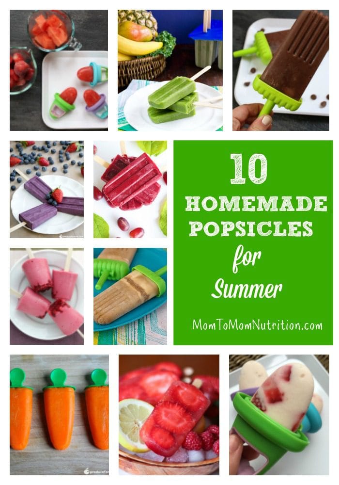 From ice pops to pudding pops, these 10 homemade popsicle recipes prove that it’s easy to cool down with a nutritious, frozen sweet treat!
