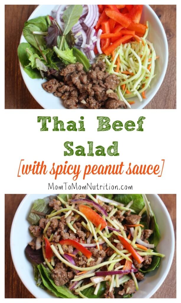 Thai beef salad brings together spicy Thai flavors and the freshness of ingredients to make one easy, weeknight salad in under thirty minutes.