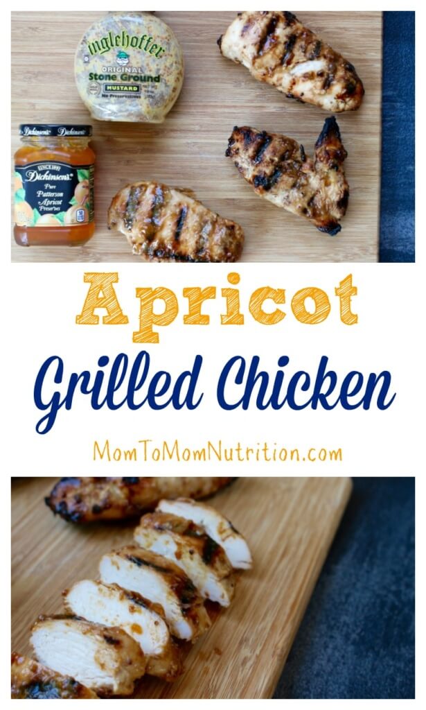 This apricot grilled chicken has just the right amount of sweetness and tang thanks to one simple marinade made with pantry staple ingredients! 