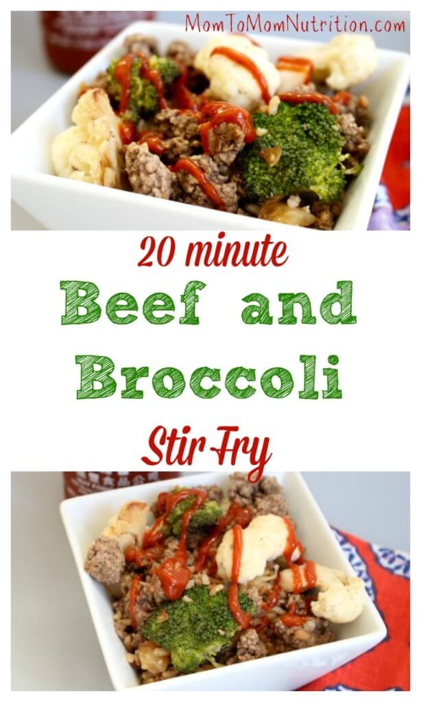 beefbrocollistrifry - Mom to Mom Nutrition Super fast Beef and Broccoli Stir-Fry will make you want to skip the classic takeout meal and opt for a healthier, tastier version at home.