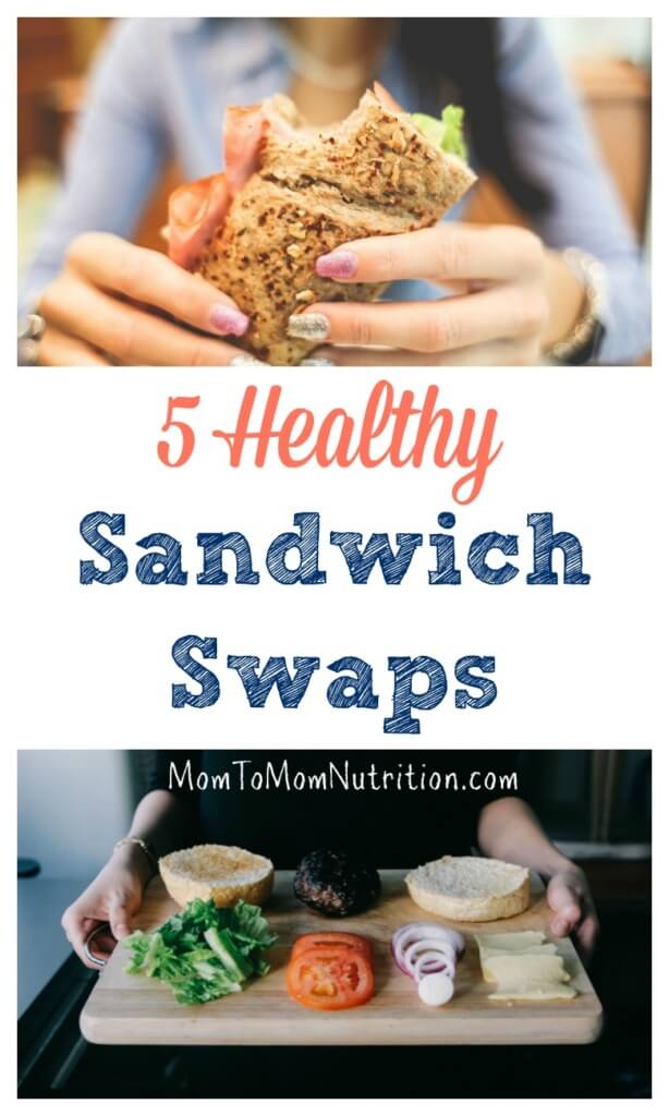 Make your brown bag homemade lunch more nutritious with one or more of these five healthy sandwich swaps.