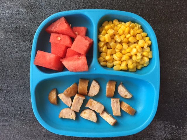 IMG_6899 - Mom to Mom Nutrition It's as easy as sliced sausage, fruit, and veggies!