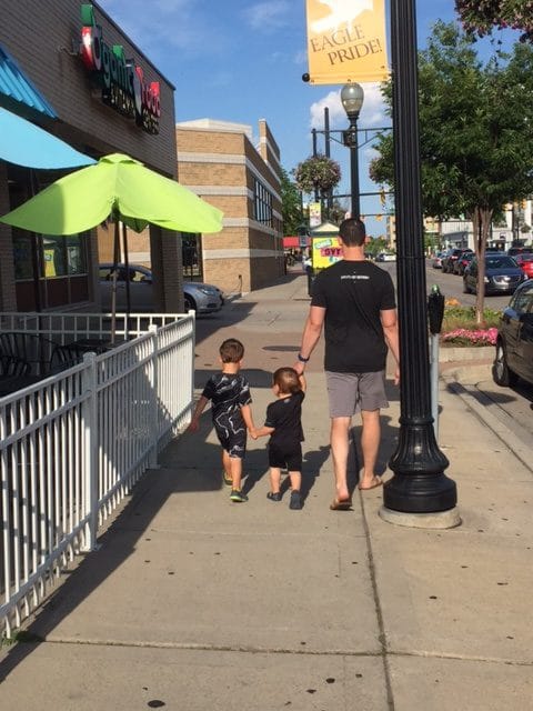 IMG_6967 - Mom to Mom Nutrition When it comes to daytime activities, the boys call for Daddy. But when it's nighttime, they only want Mom. Think we can both divide our time among 3?! Wish us luck!!!