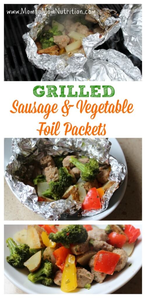 An easy and healthy recipe for grilled sausage vegetable packets. A main-dish meal that everyone will enjoy!