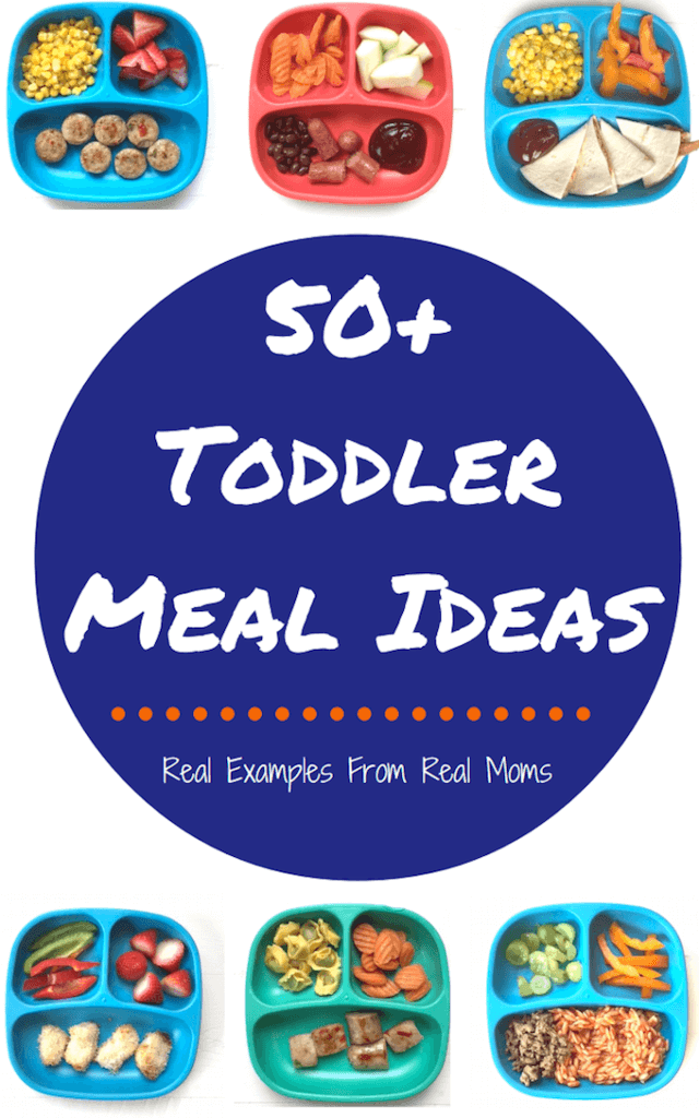 50+ Toddler Meal Ideas meant to inspire you in the kitchen and your toddler at the table! This FREE PDF resource has recipes and accompanying images of healthy meals the whole family can enjoy, specifically toddlers! 