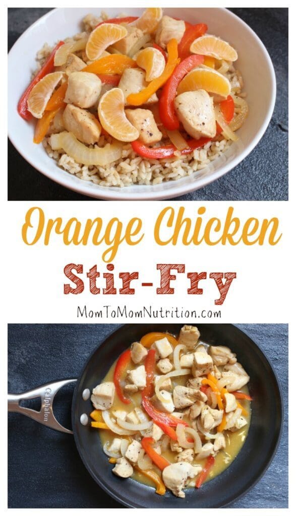 15-minute orange chicken stir-fry satisfies any craving for takeout with a healthy, light and flavorful orange sauce made from pantry staples like orange juice and soy sauce. 